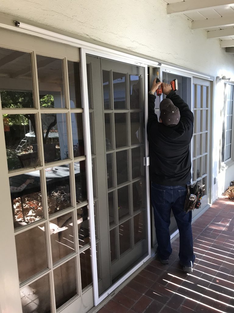 change sliding screen door