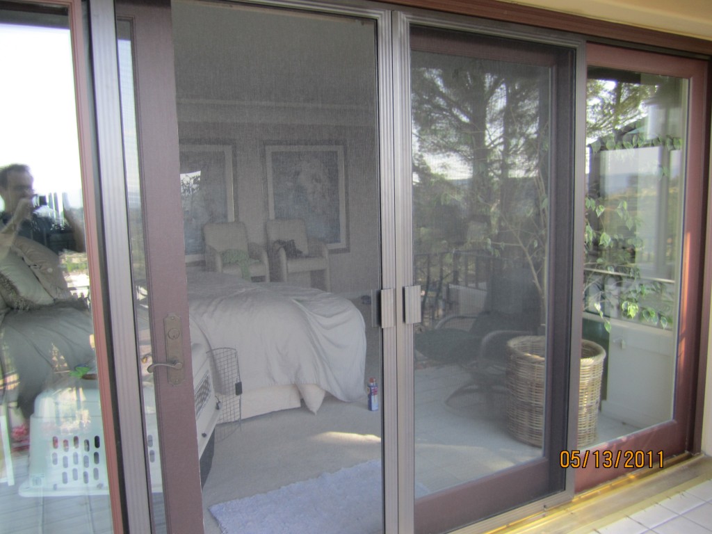 Exterior View Double Sliding Screen Doors in Thousand Oaks