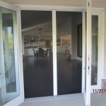 Double Set of Retractable Screen Doors in Point Dume, Malibu