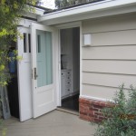 Retracted Single Retractable Screen Door in Point Dume, Malibu | Screen door service in The Valley