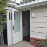 Open Single Retractable Screen Door in Point Dume, Malibu