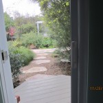 Interior View of Open Single Retractable Screen Door in Point Dume, Malibu