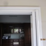 Housing and Pullbar of a Retractable Screen Door in Malibu