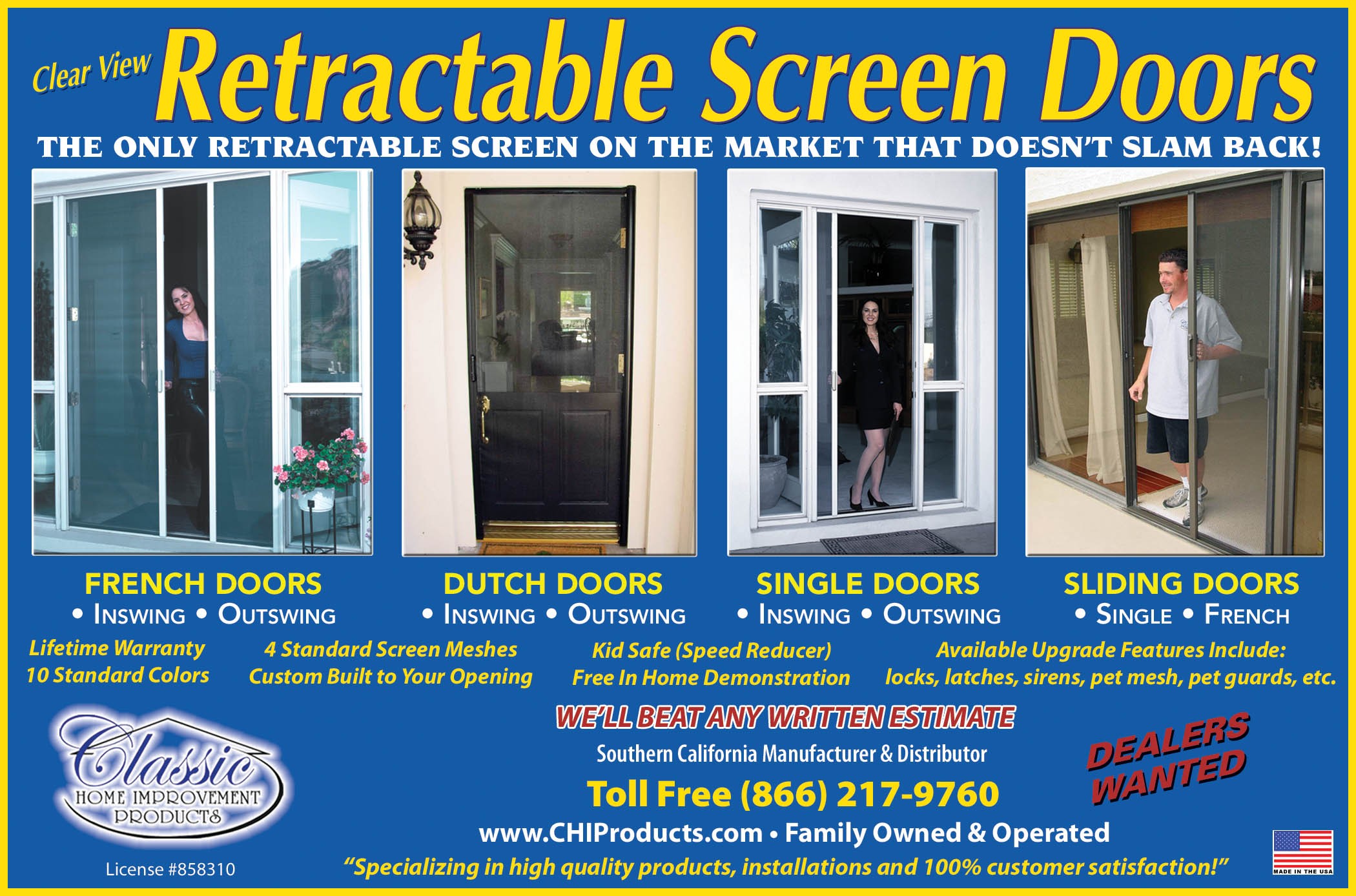 classic20home20improvement20ad1 Retractable Screen Doors