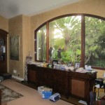 Double Set of Arched Window Screen in Kitchen | Arched Retractable Screen Doors in Malibu