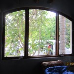 Double Set of Arched Window Screen