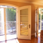 Malibu Double Set of Arched Screen Doors with Arched top Screen Header