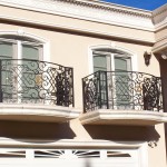 Arched French doors with Retractable Screen Doors & Arched Screen Top Header