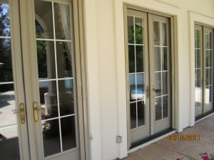 All double sets retractable screen french doors Simi Valley