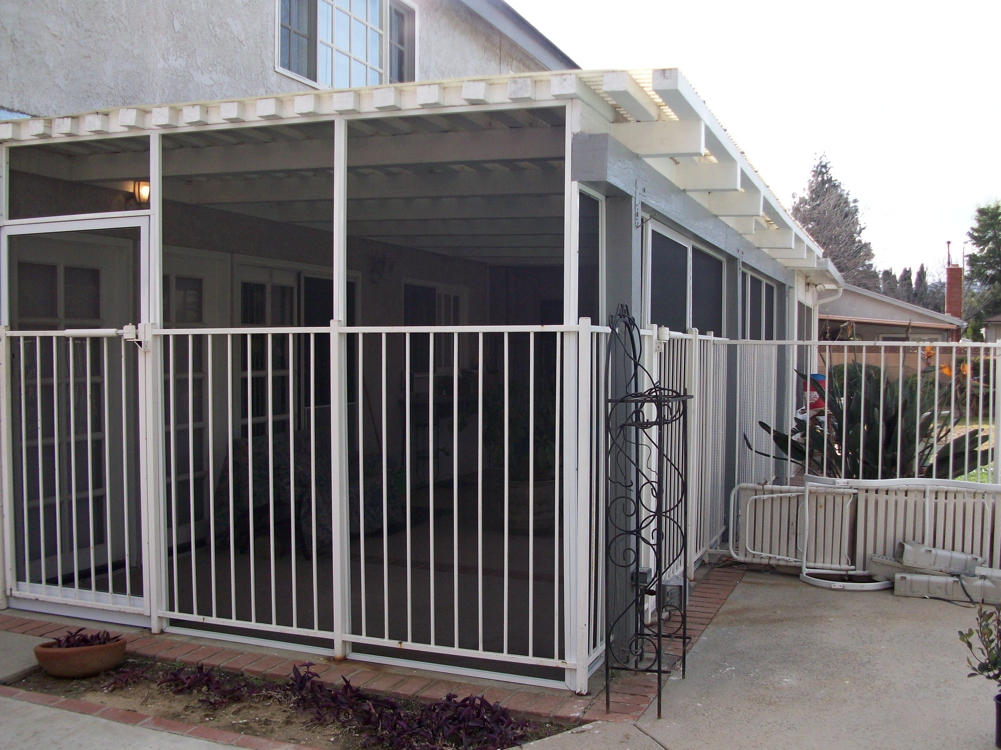 Patio enclosure Installed in Agoura Hills Retractable Screen Doors