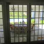 New custom made sliding patio screen doors for breakfast area