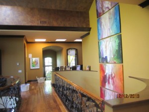 Installation of arched screen panels for arched window panels in the upstairs art deco area in Studio City home | Brentwood Arched Window and Doors