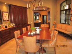 Arched Panels installed in breakfast area