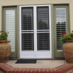 Model-E Double set white Swinging Screen Doors