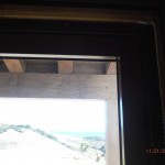Installation Motorized Power Screens front view bi-folding windows in Santa Barbara in 2nd floor