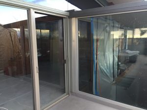 Retractable Screen Doors in Topanga double Set French Doors