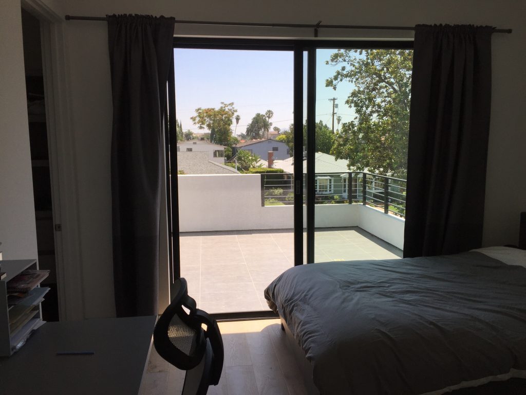 Bronze Screen Door in Sherman Oak